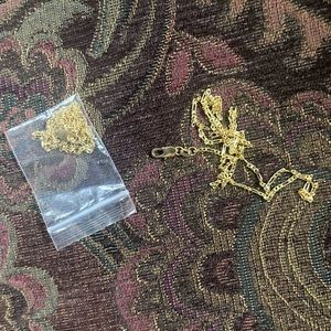 24in Gold colored Thin Cuban Link Necklace